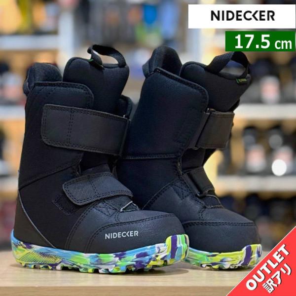 キッズ ジュニア スノーボードブーツ  25-26 NIDECKER MICRON MINI カラー:BLACK 17.5cm ナイデッカー  型落ち 日本正規品