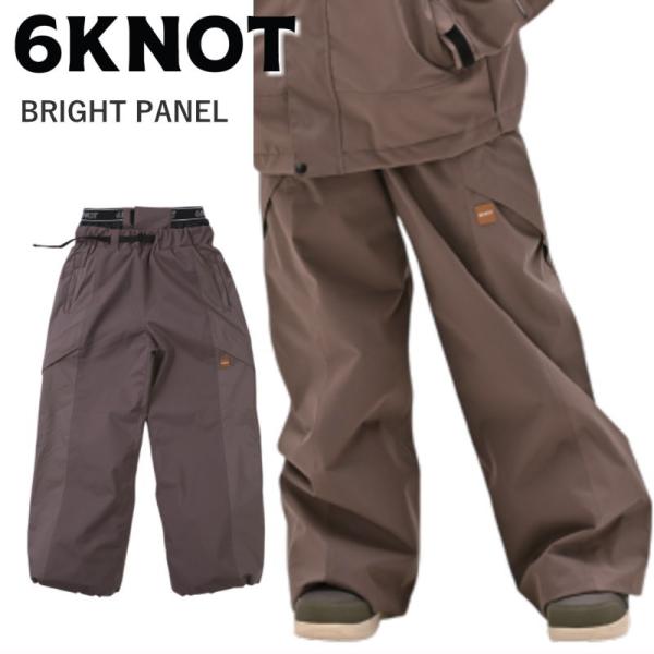 ◎ 24-25 6KNOT BRIGHT PANEL PNT カラー:ROSY BROWN 6K2404 シックス