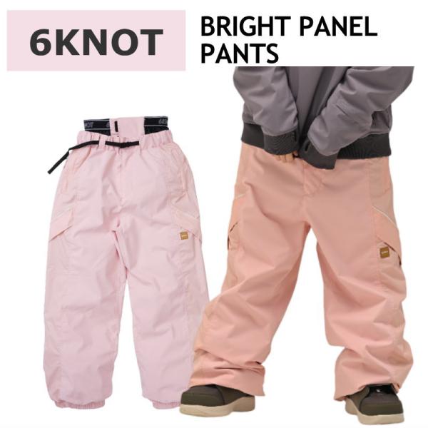 ☆ 25-26 6KNOT BRIGHT PANEL PANTS カラー:BRIGHT PINK 6K2504