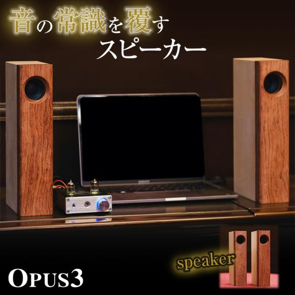 木製　スピーカー　ブビンガ OPUS3 オーパススリー スピーカー単品 木製 ブビンガ シナベニア材