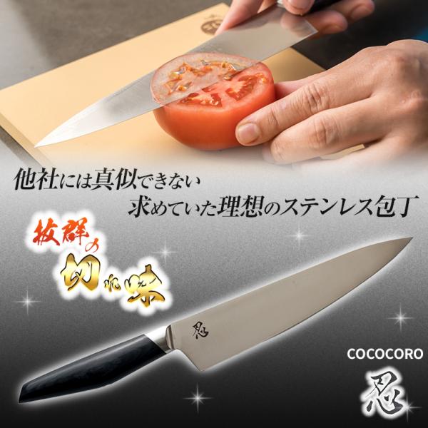 COCOCORO コココロ 『忍』SHINOBU VG-10 全鋼 牛刀 Amazon | COCOCORO コココロ 『忍』 SHINOBU VG-10 全鋼 ペティ