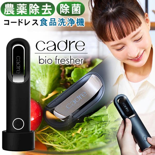 cadre bio fresher カドレ バイオフレッシャー コードレス食品洗浄機 コードレス食品洗浄器 食材除菌 食器洗浄 農薬を分解 農薬を除去 農薬を除菌 野菜 果物