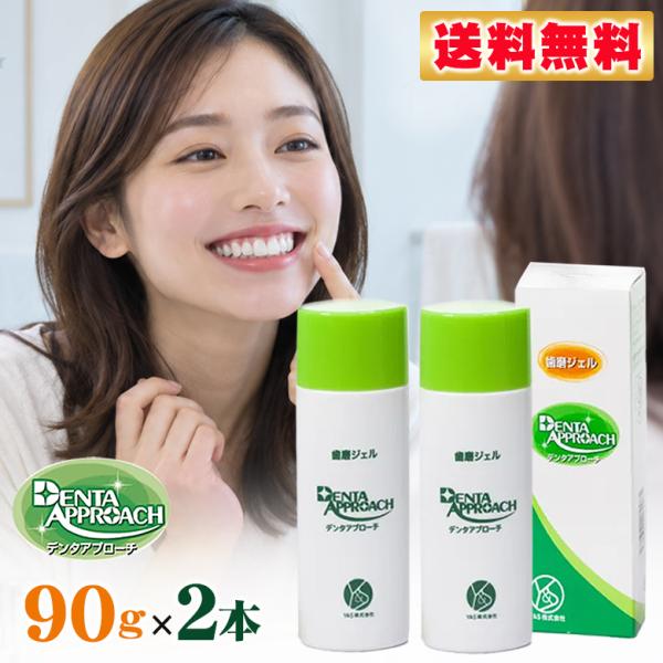 デンタアプローチ ファミリーサイズ 90g 送料無料（2本セット）歯磨きジェル 正規販売代理店 denta approach コウヤマキ エキス 高野槙 大人用 歯磨き粉