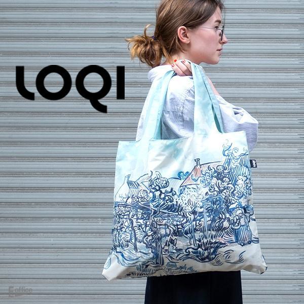 フィンセント・ファン・ゴッホ エコバッグ LOQI トート サブバッグ バッグインバッグ ノーマルポリエステル素材 おしゃれ 海外 輸入 デザイン アート 絵画