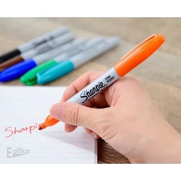アメリカ発の油性ペン シャーピー F  ベーシックカラー 中字 1mm Sharpie ファインポイント グリーン ブルー ブラック 海外 輸入 油性 マーカー 緑 青 黒