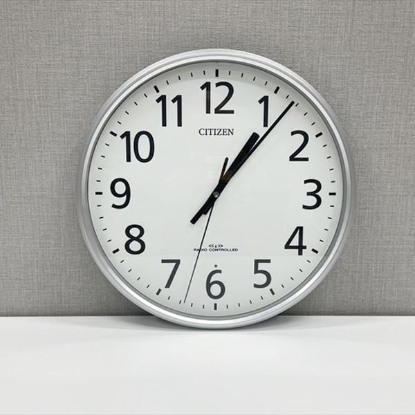 CITIZEN（シチズン） 壁掛電波時計 シルバー 中古 AC-881254B