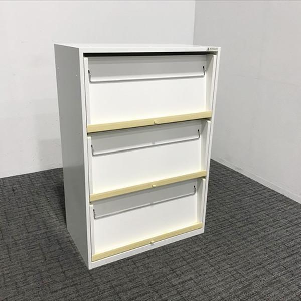 PLUS中古メッシュスチールマガジンラック 3段 PLUS中古メッシュスチールマガジンラック 3段