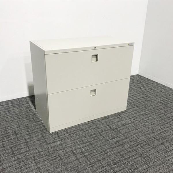 オカムラ ラテラルキャビネット 2段 レクトライン 幅900×高760 オカムラ ラテラルキャビネット 2段 レクトライン 幅900×高760