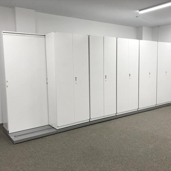 イトーキ スライドキャビネット 2列6連 シンライン スチール ホワイトW