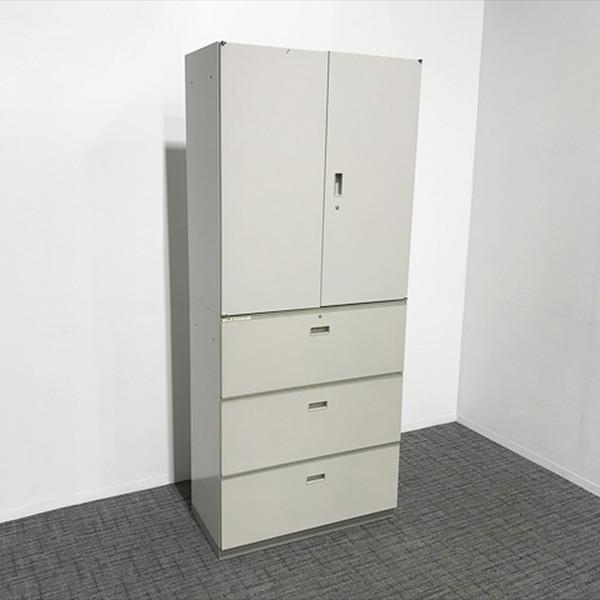 3段ラテラル イトーキ製シンライン ニューグレー 天板付き