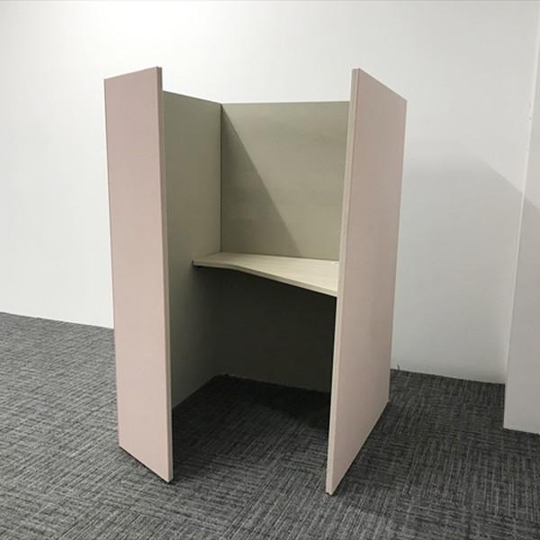 オカムラ（okamura） 個別ブース ドレープ テトラタイプ 引出し無 中古