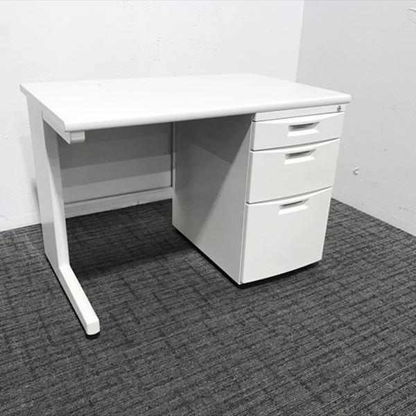 イトーキ（ITOKI） 片袖デスク 引出し3段 CZ ホワイト 中古 : オフィス 