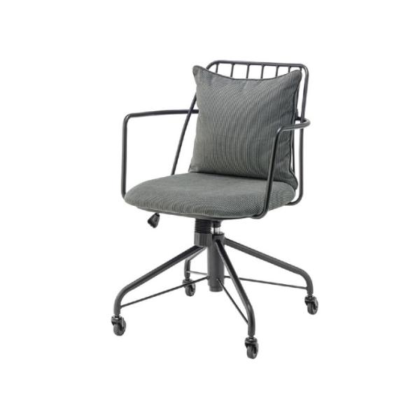 東谷 デスクチェア キャスターチェア グレー 組立式 TMZPC