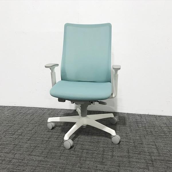 オカムラ　フルーエント　肘なし 送料無料】 オカムラ フルーエント オフィスチェア 肘なし ローバック