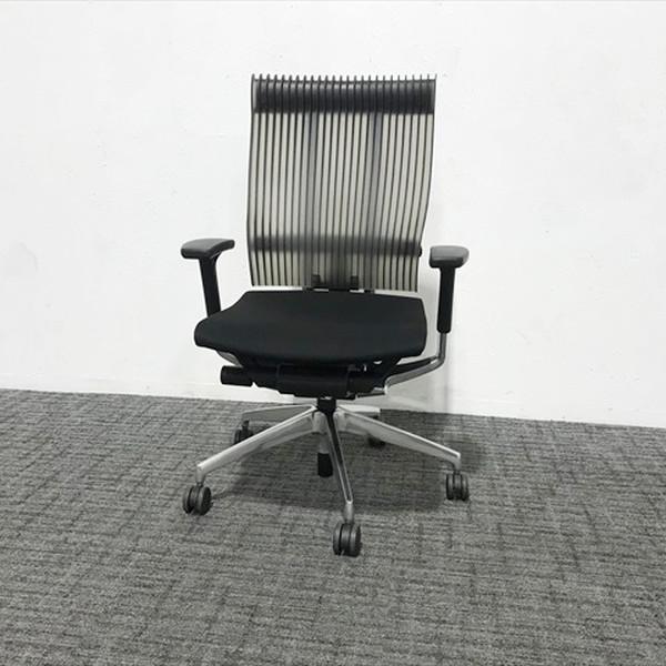 スピーナチェア エラストマー 肘付 オフィスチェア イトーキ ブラック