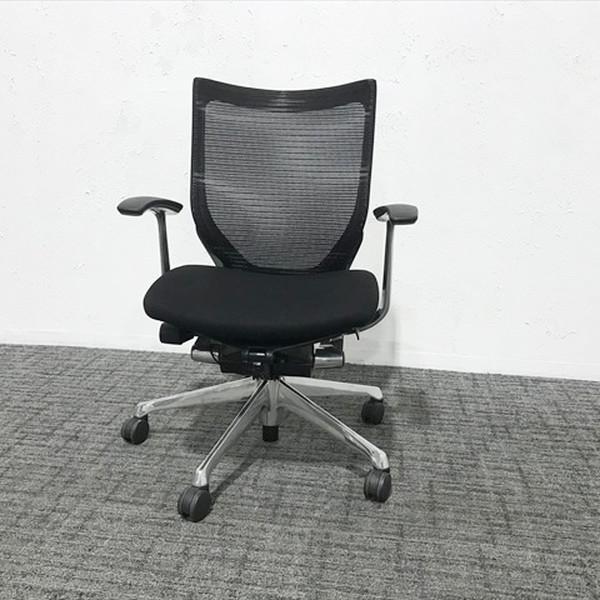 バロンチェア ブラックメッシュ オカムラ（okamura） バロン ローバック スタンダードメッシュ