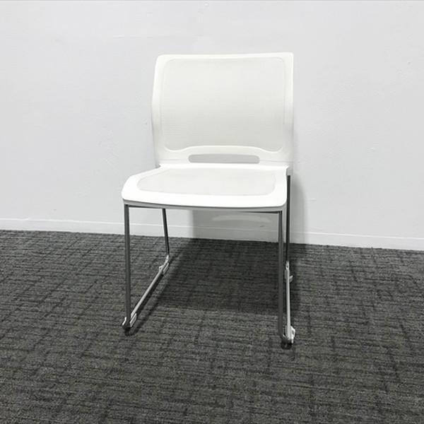 KOKUYO（コクヨ） スタッキングチェア 肘無 カラベル 背メッシュ