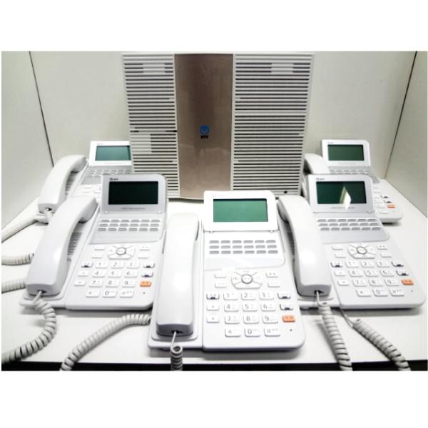 NTT ビジネスフォン NTT製 ZXシリーズ 主装置・電話機5台セット 中古