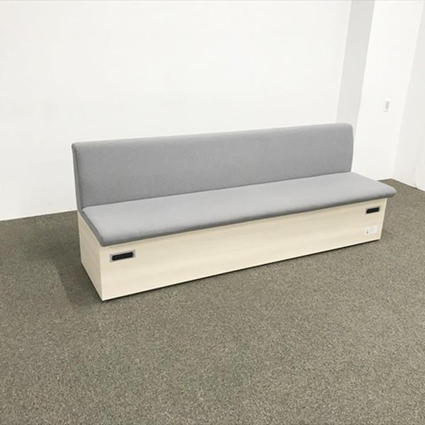 オカムラ（okamura） 応接用ソファ 3人用 ブレスタ 壁面用 ロビー