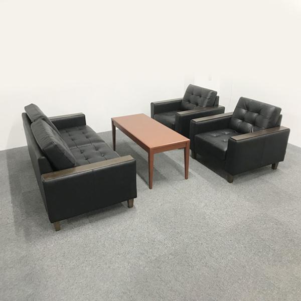応接用ソファセット 4点セット ソファ 役員室家具 リラックス 応接用ソファセット 4点セット ソファ 役員室家具 リラックス