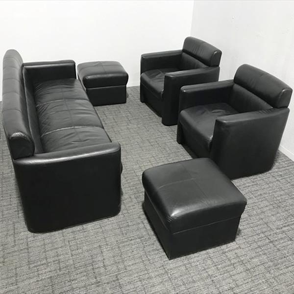 イトーキ（ITOKI） 応接セット ソファ 5点セット RA ブラックT 中古 RS 