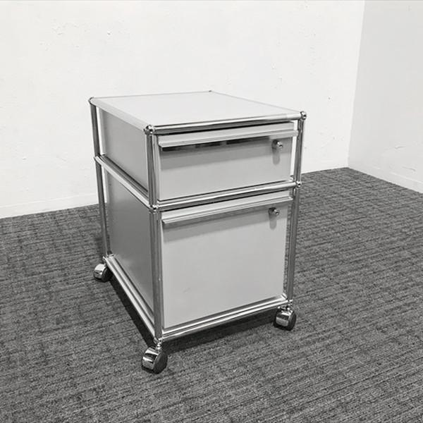 USM USMハラー インサイドワゴン 2段 Haller マットシルバー 中古 WI