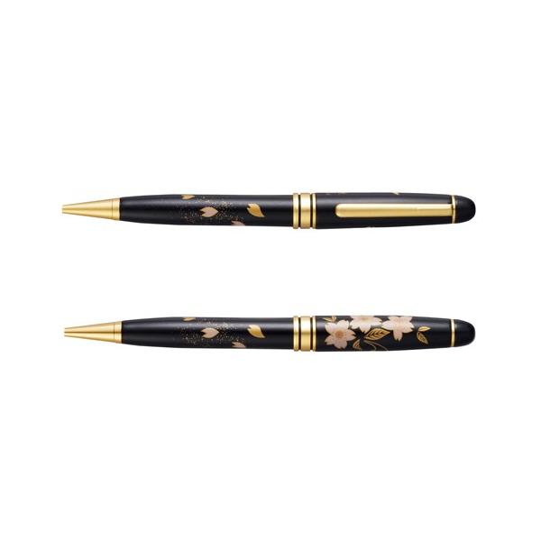 【ほぼ新品】輪島塗 蒔絵 雅風 ボールペン　桜 サミットで使用☆ 輪島塗蒔絵 雅風ボールペン ＜桜＞ AX-8806-00 セキセイ : アルバムと