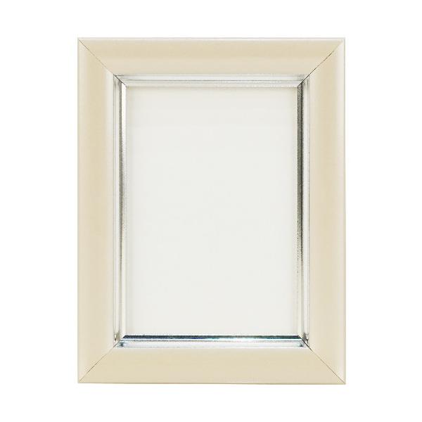 ■外寸：87×112mm■内寸：66×90mm■重量：80g■パッケージ：かぶせ箱（白箱）■対応サイズ：Lハーフ（63×89mm）■柄：無地■本体：樹脂製■面材：ガラス縦横兼用スタンド付置きのみ