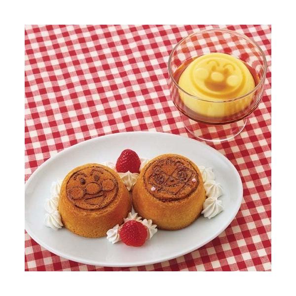 メール便対応 アンパンマン プリン&カップケーキ型 ピック入り お菓子