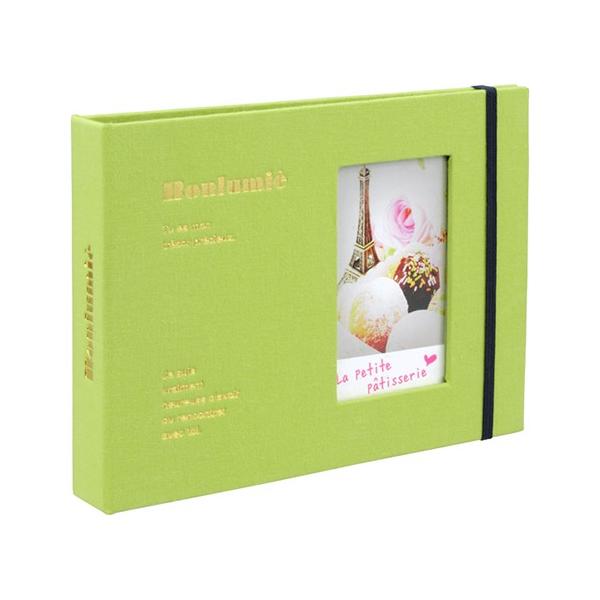 チェキポケットアルバム 黒台紙 40枚収納 TOSY-CK-40-G グリーン