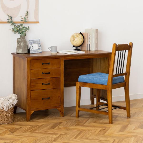 アンティーク調デスク、チェア　セット ヴィンテージ調 デスク＆チェアーセット 「送料無料