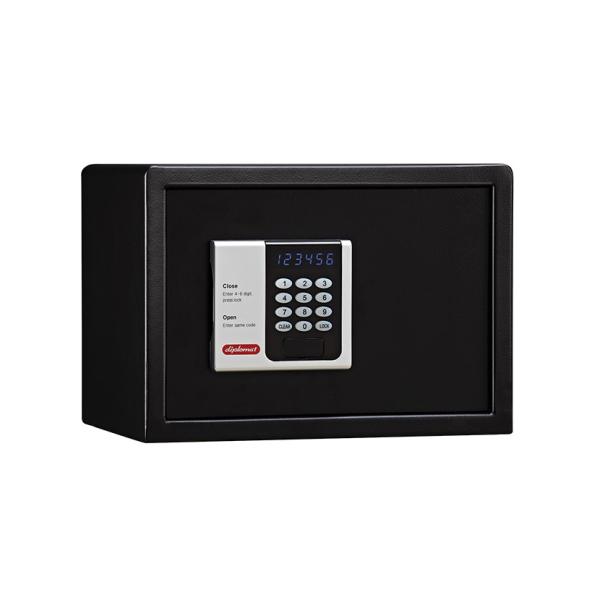 diplomat 貴重品保管庫 ホテルセーフ ブラック H25CS7021 ディプロマット ホテル用金庫 ブラック A4サイズ : オフィス家具通販の