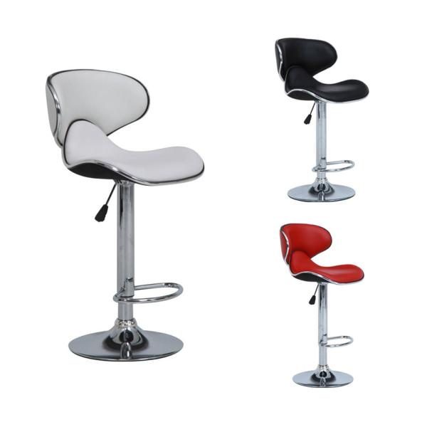 不二貿易 カウンターチェア シェル ハイスツール 高さ調節可 足置き
