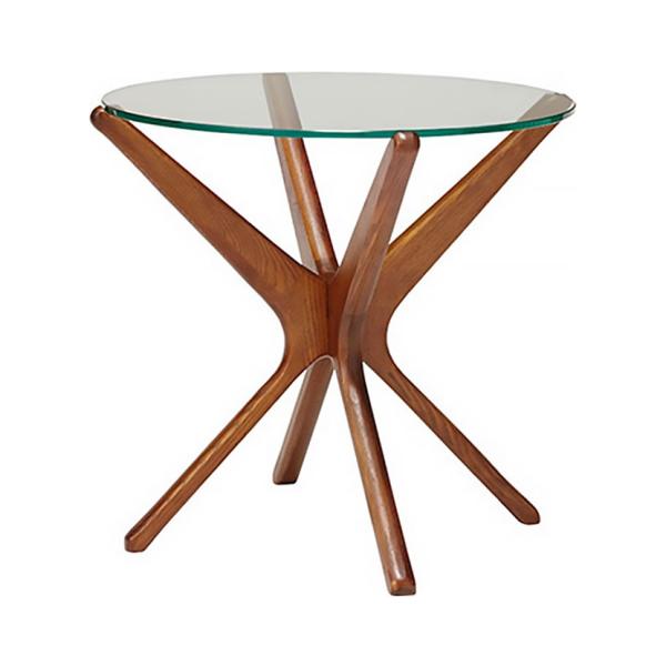 ミヤコ商事 カフェテーブル 丸テーブル おしゃれ ガラス天板 ACME