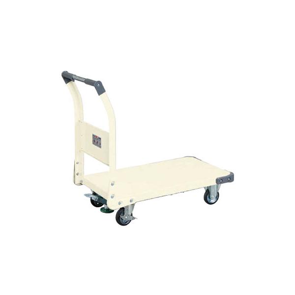 サカエ 特製四輪車 300kgタイプ フロアストッパー付き 幅855×奥行480