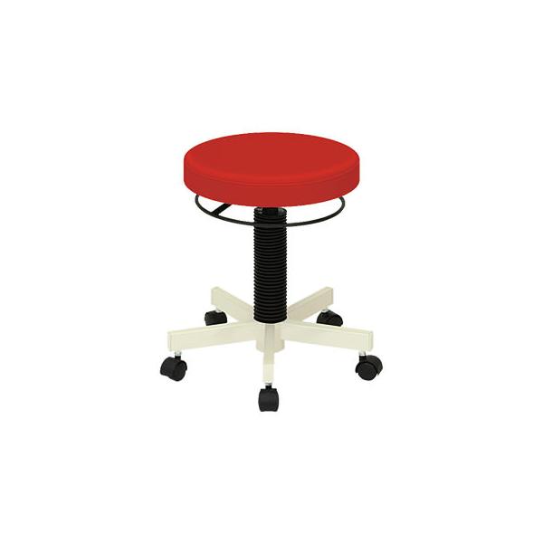 高田ベッド製作所 病院 診察 施術椅子 丸イス PTスツール(キャスター