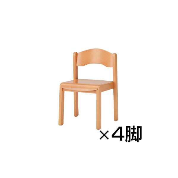 藤沢工業 園児用・子供用・イス・キッズチェア4脚セット/座面高