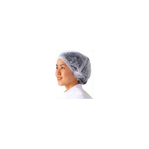 不織布 ヘアーキャップ キャタピラーネット ホワイト [100枚/1箱]