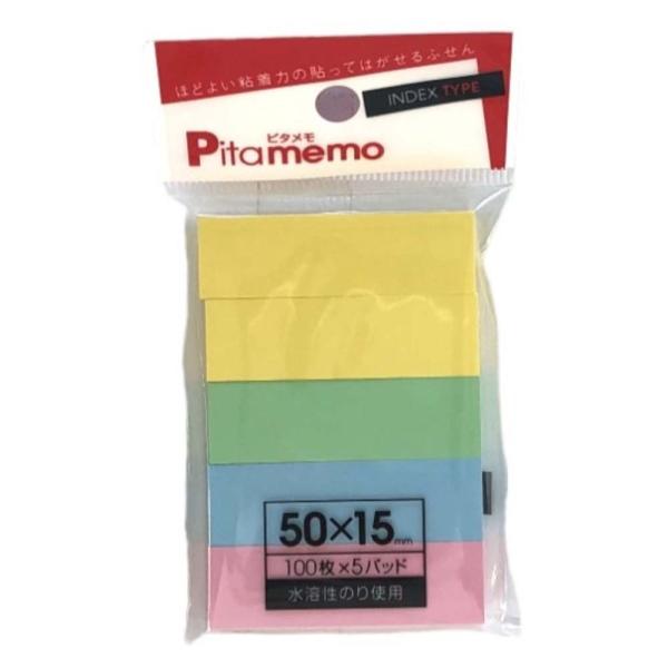 サンフレイムジャパン 付箋紙 15×50 パステル ５Ｐ 391-0310 3910310