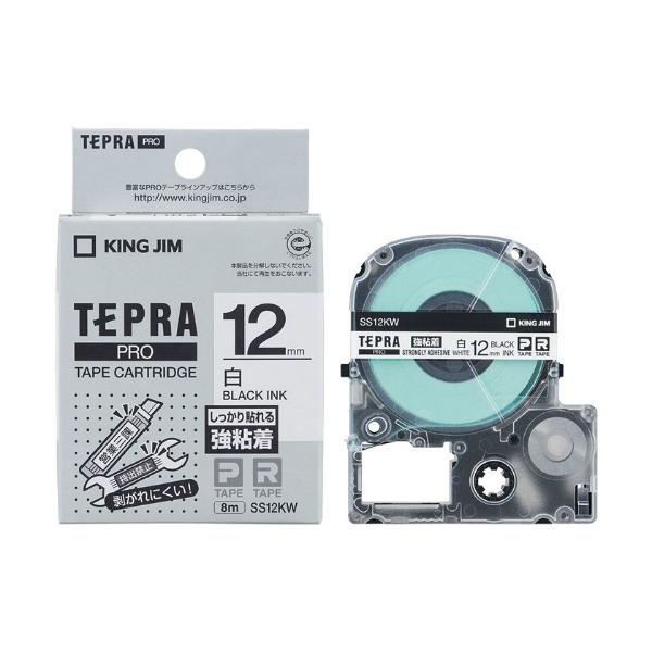 �L���O�W����KING JIM���e�v���uPRO�v�e�[�v�J�[�g���b�W ���S�����x�� ���^������ SS12KW 12mm�� 8m