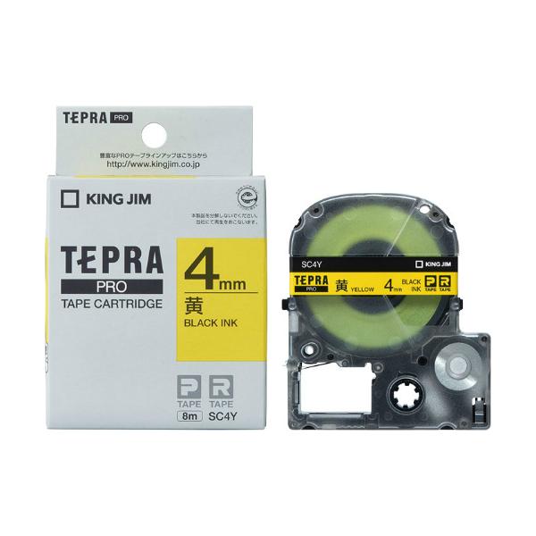 �L���O�W����KING JIM���e�v���uPRO�v�e�[�v�J�[�g���b�W�@�J���[���x��(�p�X�e��)�@���^������ SC4Y�@4mm���@8m