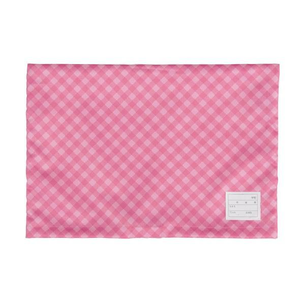 メーカー取寄せ商品【ゆうパケットなら送料250円(税込)】ナカバヤシ　学童用防災ずきん用カバー(チェック柄)　ピンク　BZK-102-P　小学生用