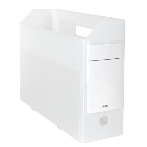 �v���X(PLUS) �t�@�C���{�b�N�X A4 PP�{�b�N�X�t�@�C��+ �N���A�[�z���C�g FL-125BF 76-008