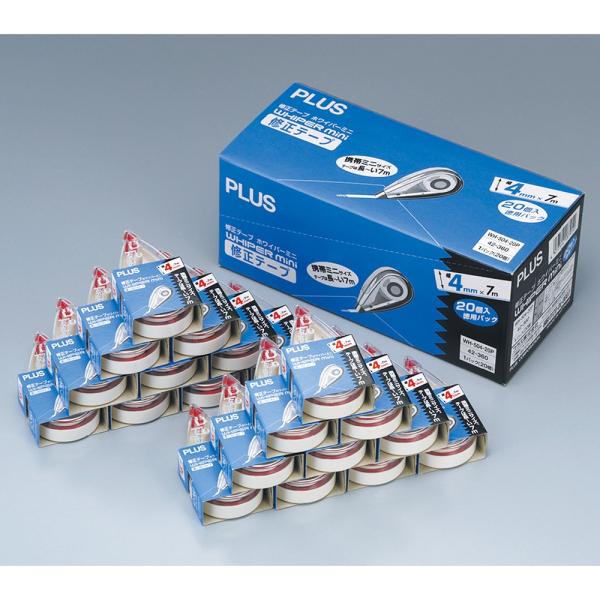 �v���X(PLUS) �C���e�[�v �z���C�p�[�~�j20�p�b�N 4mm�� WH-504-20P 42-360