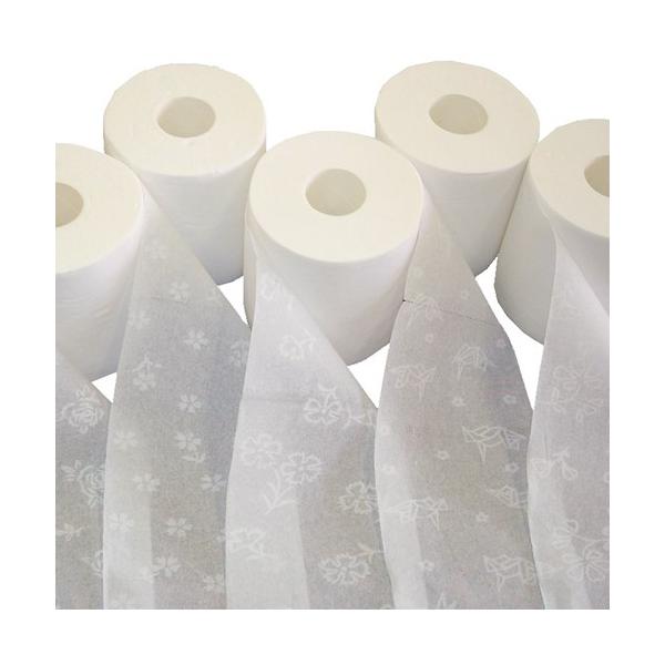 【ハヤシの花：トイレットペーパーシングル（30ロール） 白】和風柄透かし模様入り まとめ買い 業務用にもおすすめの高級トイレットペーパー｜"清流ティッシュ" ハヤシの花シリーズ