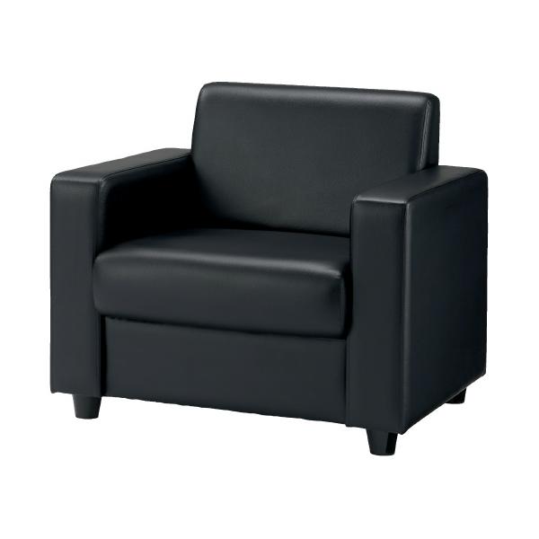 メーカー直送商品【送料無料！】アイコ 応接チェア RE-1841(V4)BK ブラック 1人掛 754240