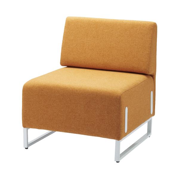 メーカー直送商品【送料無料！】FRENZ 応接チェア LDP-W 背付 オレンジ LDP-BA WH SET OR 754307