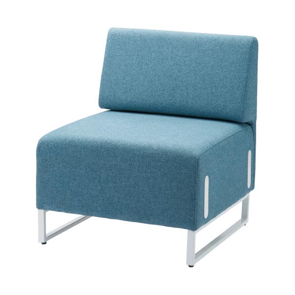 メーカー直送商品【送料無料！】FRENZ 応接チェア LDP-W 背付 ブルー LDP-BA WH SET BL 754308