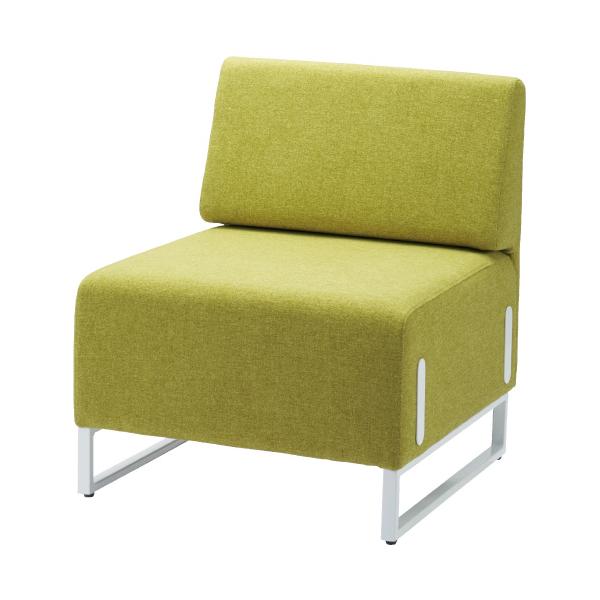 メーカー直送商品【送料無料！】FRENZ 応接チェア LDP-W 背付 イエローグリーン LDP-BA WH SET YG 754309