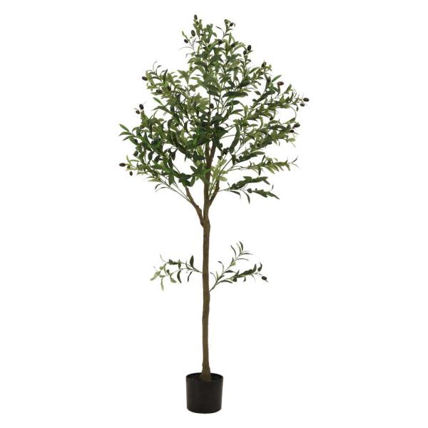 不二貿易 フェイクグリーン オリーブ 150cm ジョイント グリーン 41121 人工観葉植物 飾る インテリア 家 自宅 リビング 居間 植物 自然